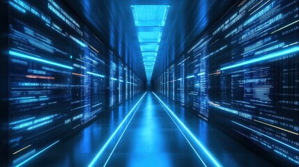 Online data protection with tacit encryption software concept. Smart digital transformation and technology disruptors that change global trends in the new information era.