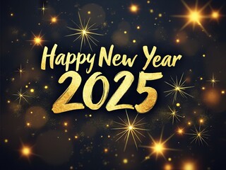 New year greeting card for 2025