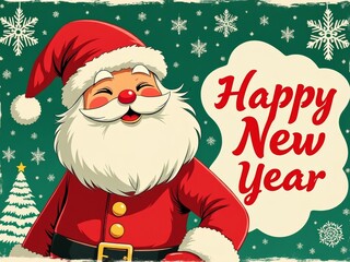 santa claus greeting card