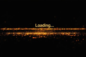 2025 to 2025 loading gold progress bar greeting card