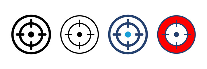 Target icon vector. goal icon vector. target marketing icon vector