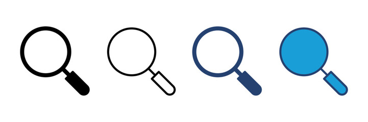 Search icon vector. search magnifying glass icon
