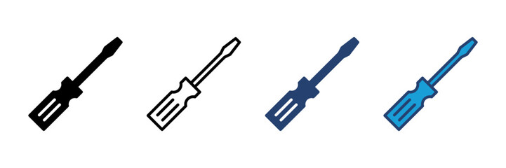 Screwdriver icon vector. tools icon vector