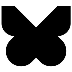 black and white butterfly