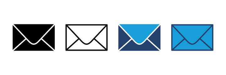 Mail icon vector. email icon vector. E-mail icon. Envelope illustration