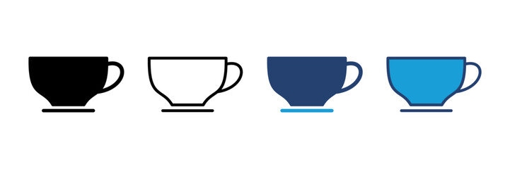 coffee cup icon vector. cup a coffee icon vector.