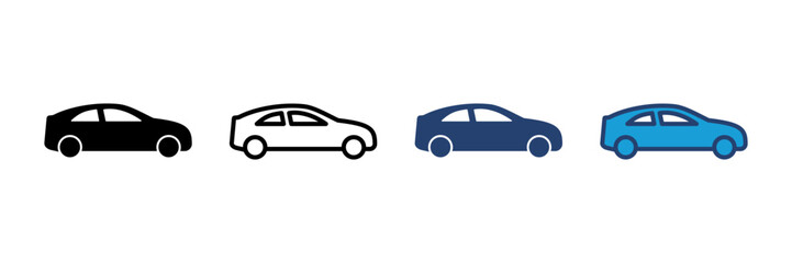 Car icon vector. car vector icon. small sedan