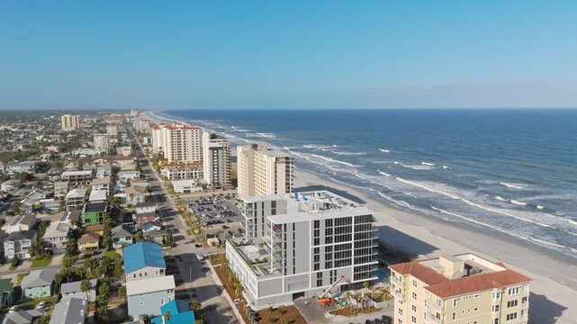 Jacksonville Beach Flordia - aerial view drone photography