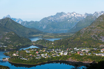 Village in mountains 