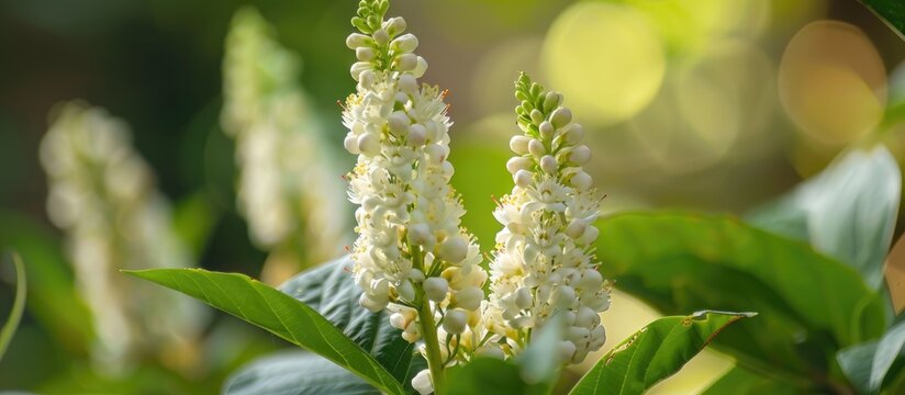 Image of Tembusu Plant with Kan Krao Flowers