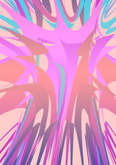 Background image in pink and blue tones, placed alternately, can be used in graphic work.