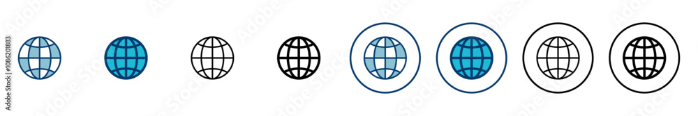 Wall mural web icon vector isolated on white background. website vector icon. internet world vector