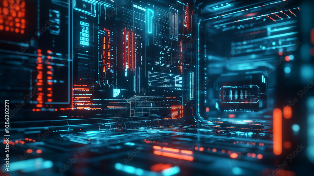 Poster business technology innovations centered around iot concepts, programmers, and the development of sm