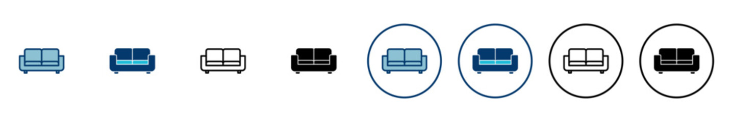 Sofa icon vector isolated on white background. sofa icon illustration. furniture