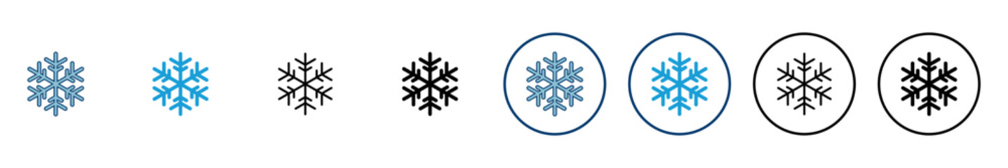Snowflake icon vector isolated on white background. snow icon vector. Symbol of winter, frozen