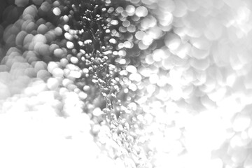 Macro shot of water bokeh on glass surface