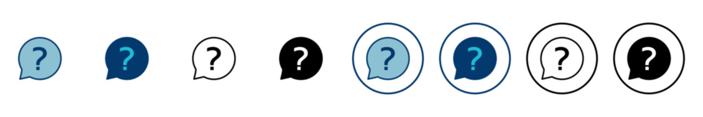 Question Icon vector isolated on white background. Question mark sign. help icon. Faq