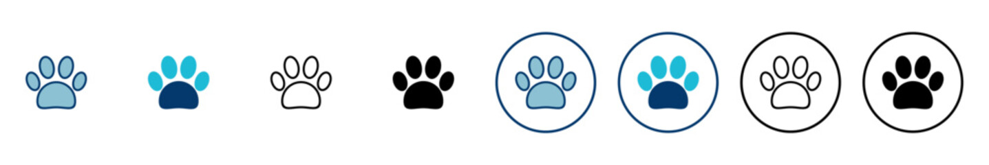 Paw icon vector isolated on white background. Paw Print icon