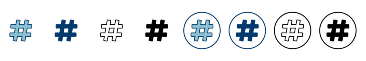 Obraz premium Hashtag icon vector isolated on white background. hashtag vector icon