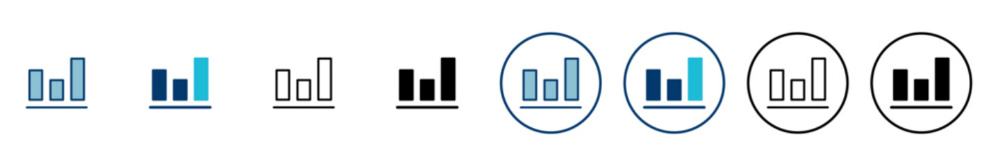 Growing graph Icon vector isolated on white background. Chart icon. Graph vector