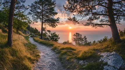 Sunset Coastal Trail Path