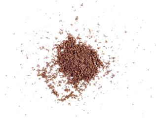 coffee powder  on transparent   p n g