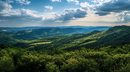 Scenic Mountain Landscape View