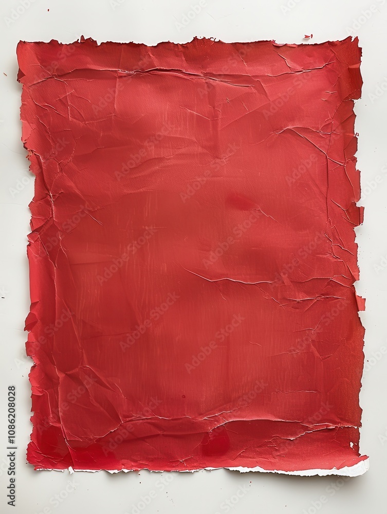 Poster red creased paper texture background image
