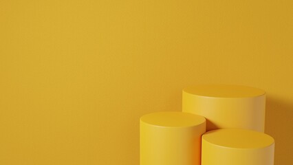 yellow 3 podium background