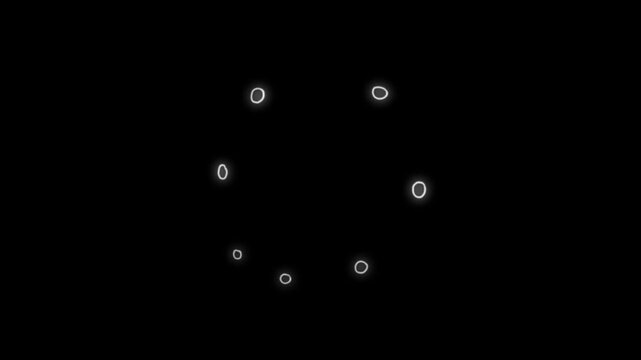 3d rendered illustration of a eye vibes motion graphics clip template with colorful lights animation. HD resolution with hyper realistic 4K black Background.
