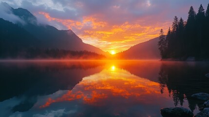 Obraz premium Majestic 4K time-lapse: stunning sunrise/sunset