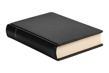 black book isolated on white background