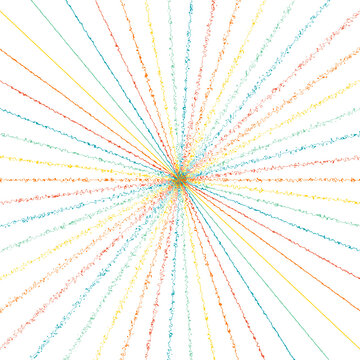 Sunny Rainbow Multicolor Fluid Ripple Radiating Sun Rays Wavy Lines Flow Colorful Abstract Brilliant Pattern 1162