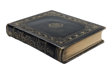 old book isolated on white