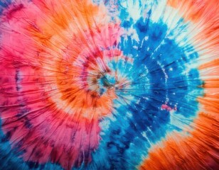 Fototapeta premium Colorful color tie dye fabric texture background