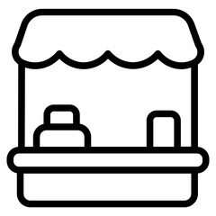 Bazaar tent icon