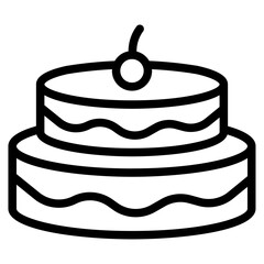 Birthday cake icon