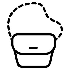 Fototapeta premium Chain bag icon