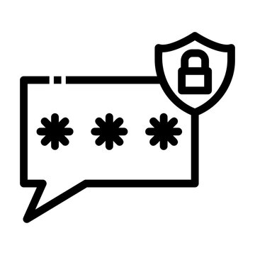 secure message with password protected clip art preview