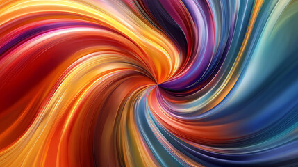 An abstract swirl of vibrant colors flowing seamlessly in a captivating display of artistic movement