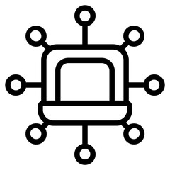 Laptop connection icon