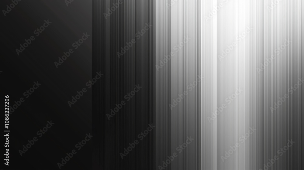 Poster Sleek Gradient Blending of Charcoal Gray Tones into Bright White, Creating an Elegant and Modern Abstract Background for Use in Various Design Projects