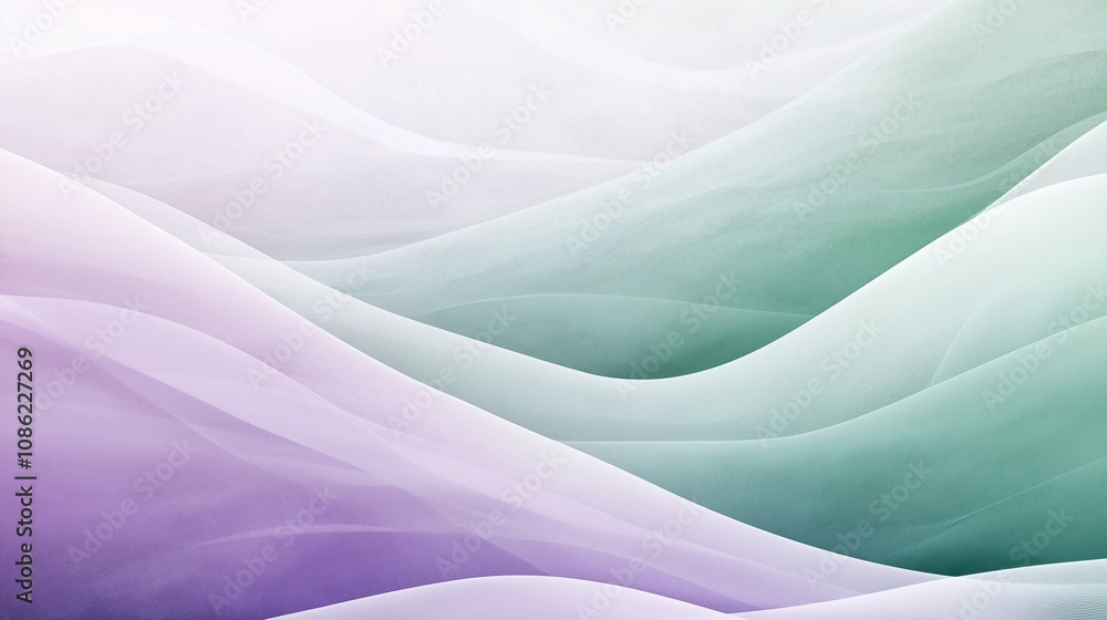 Aufkleber smooth gradient background with soft transitions from light purple to gentle green tones, perfect fo