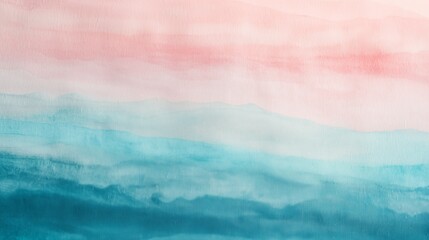 Soft Gradient Blending of Calming Pink and Cool Aqua Tones in a Smooth Abstract Background for Serenity and Relaxation