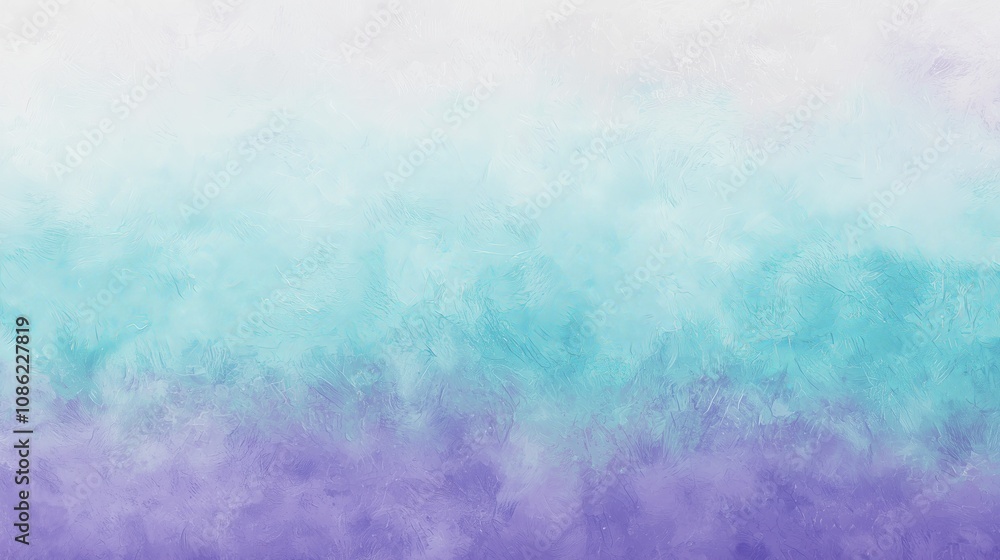 Aufkleber calming gradient blending soft turquoise to light purple background for creative and relaxing design