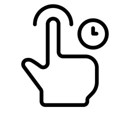 Touch and hold icon