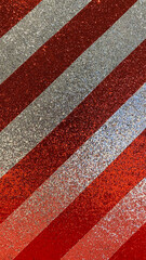 Glittery Red and Silver Striped Background
