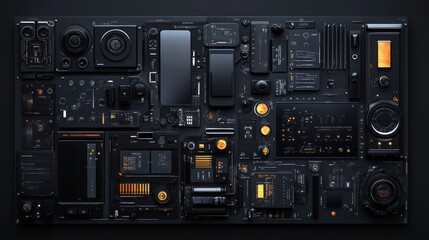 Fototapeta premium Futuristic Technology Interface