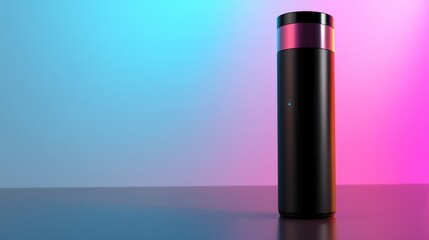 Obraz premium A sleek, modern smart device on a gradient background.