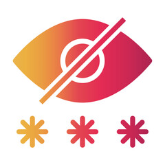 password Gradient icon